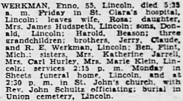 Enno Werkman Obituary.